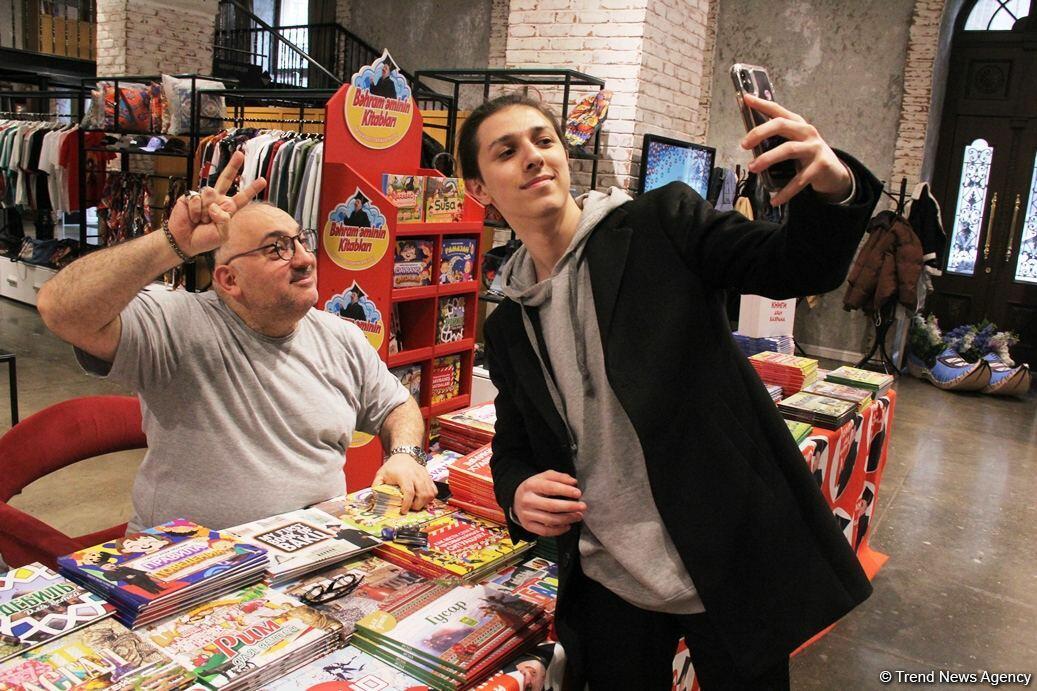 Творческая акция "Книги дяди Бахрама" в Бакинском книжном центре