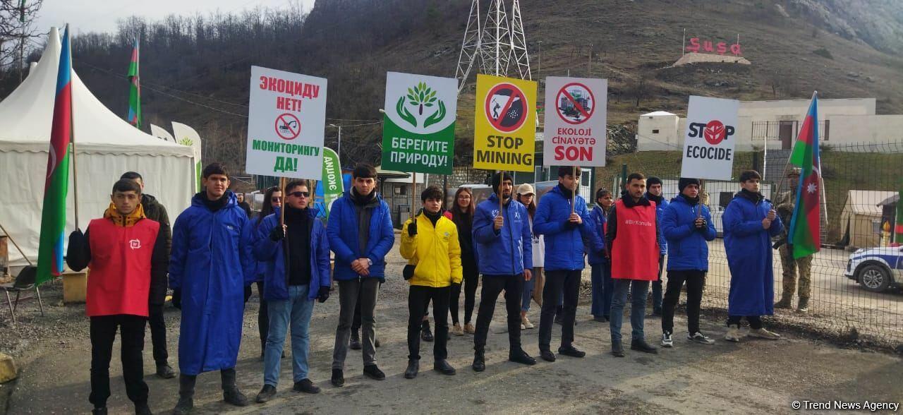 Мирная акция протеста на Лачинской дороге продолжается уже 101-й день
