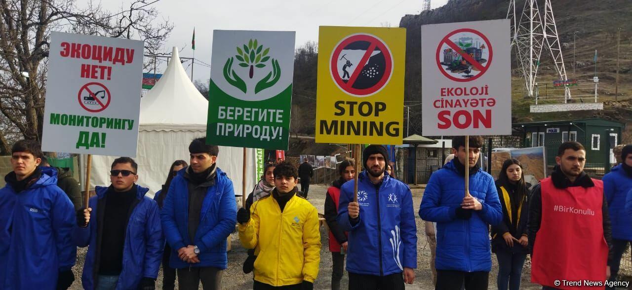 Мирная акция протеста на Лачинской дороге продолжается уже 101-й день