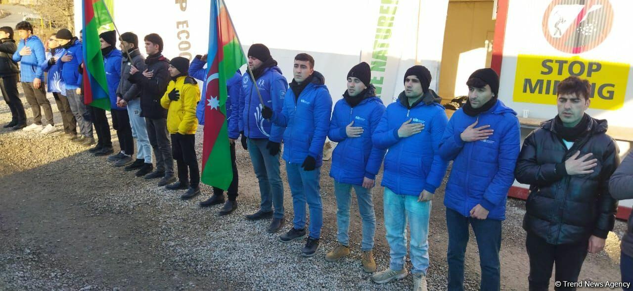Мирная акция протеста на Лачинской дороге продолжается уже 102-й день