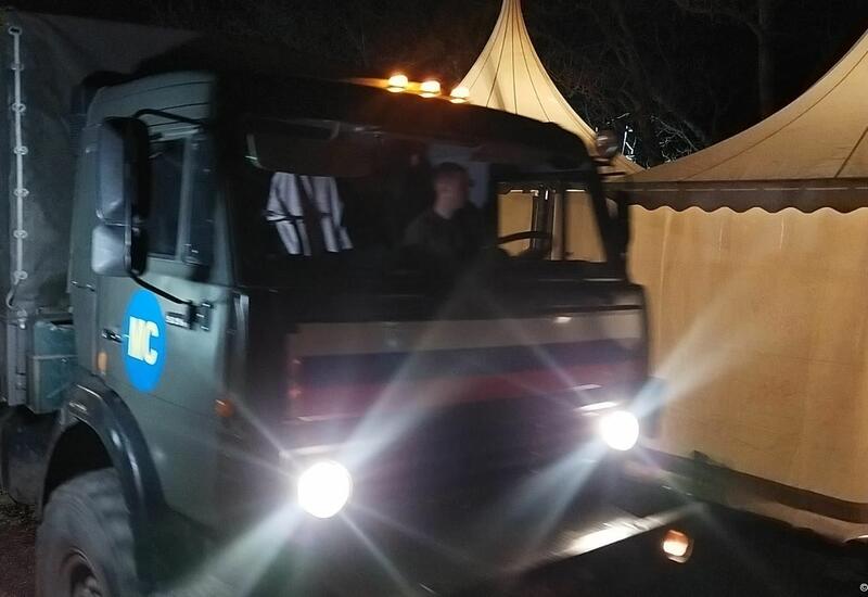 По Лачинской дороге беспрепятственно проехали 23 автомобиля миротворцев