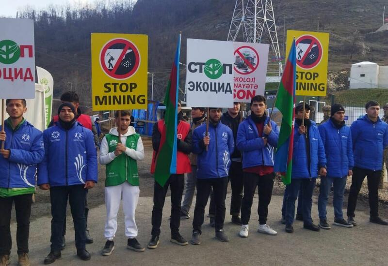 Акция протеста на дороге Лачин-Ханкенди длится 107-й день