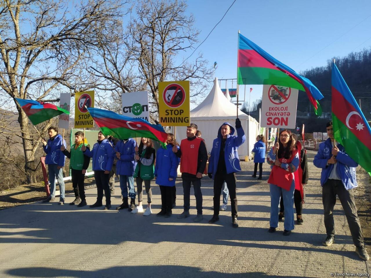 Акция протеста на дороге Лачин-Ханкенди длится 108-й день
