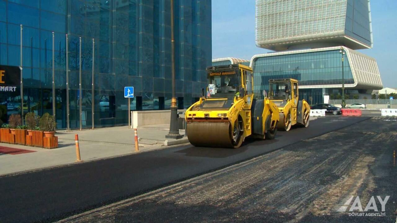 Отремонтирован участок улицы Музаффара Нариманова в Баку