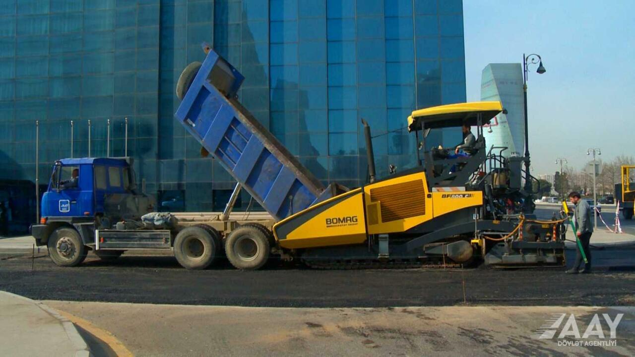 Отремонтирован участок улицы Музаффара Нариманова в Баку