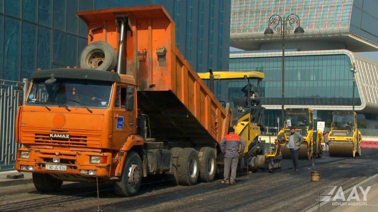 Отремонтирован участок улицы Музаффара Нариманова в Баку