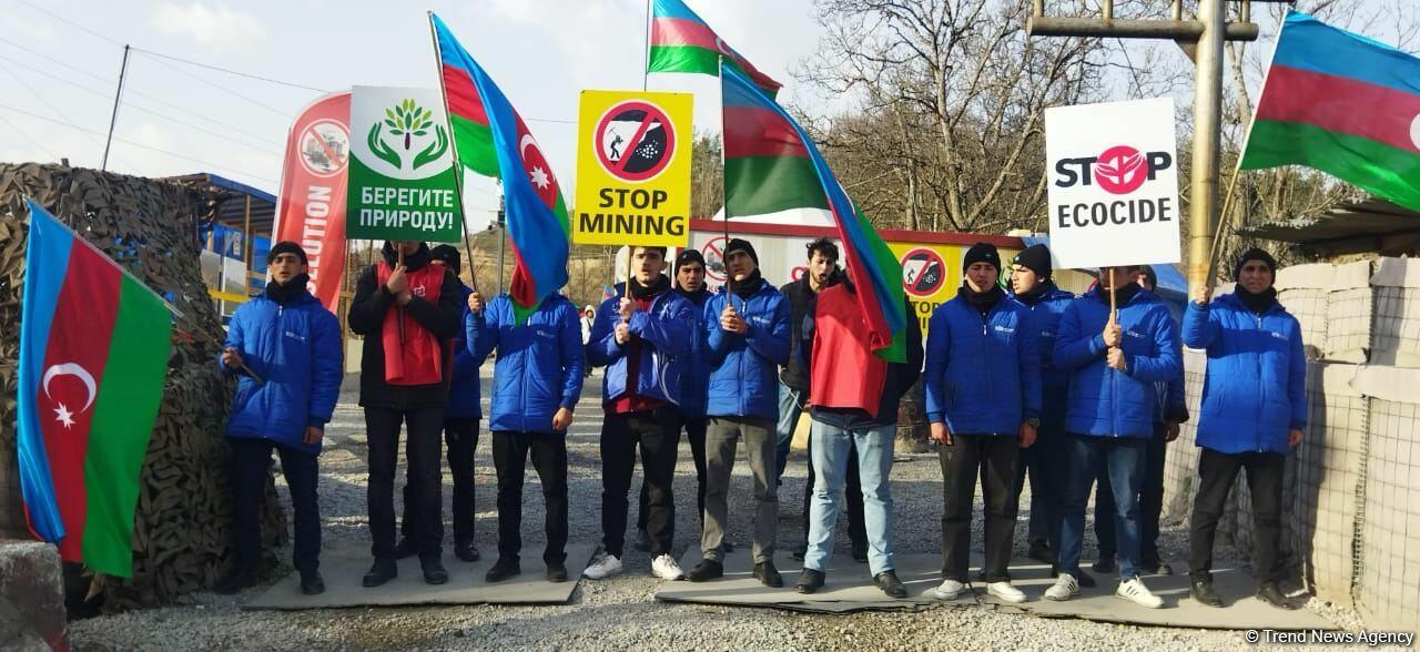 Акция протеста на дороге Лачин-Ханкенди продолжается 109-й день
