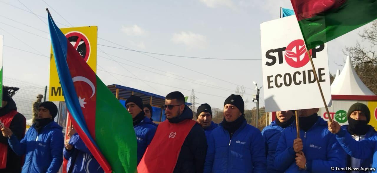 Акция протеста на дороге Лачин-Ханкенди продолжается 109-й день
