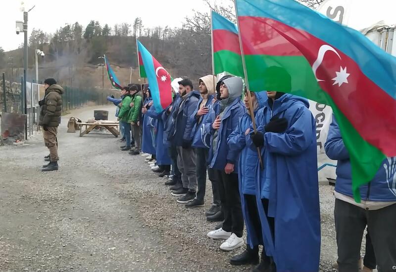 Акция протеста на дороге Лачин-Ханкенди длится 110-й день