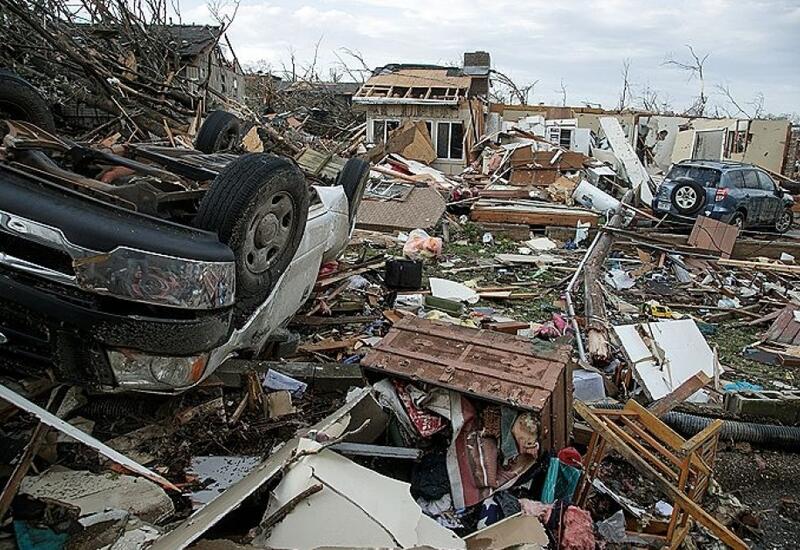Tornado ABŞ-nin 10 ştatında 450 min istehlakçını işıqsız qoyub