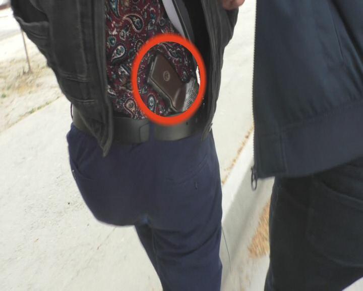 Mingəçevirdə üzərində “Makarov” gəzdirən şəxs tutuldu