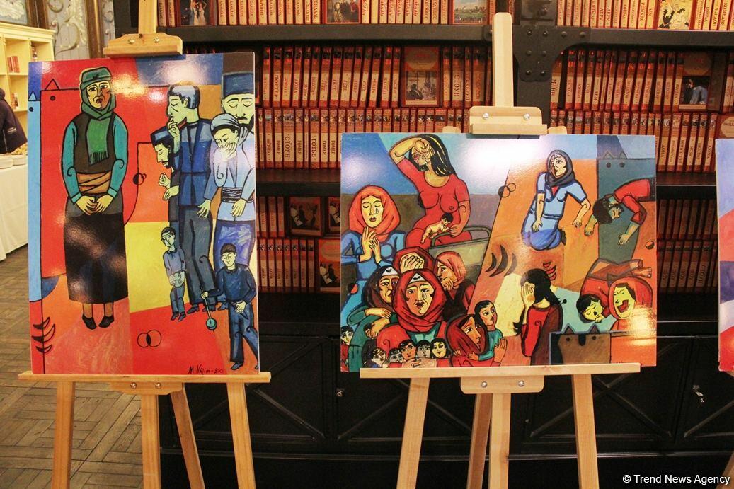 В Баку презентована книга художника Дадаша Мамедова "Khojaly Scream"