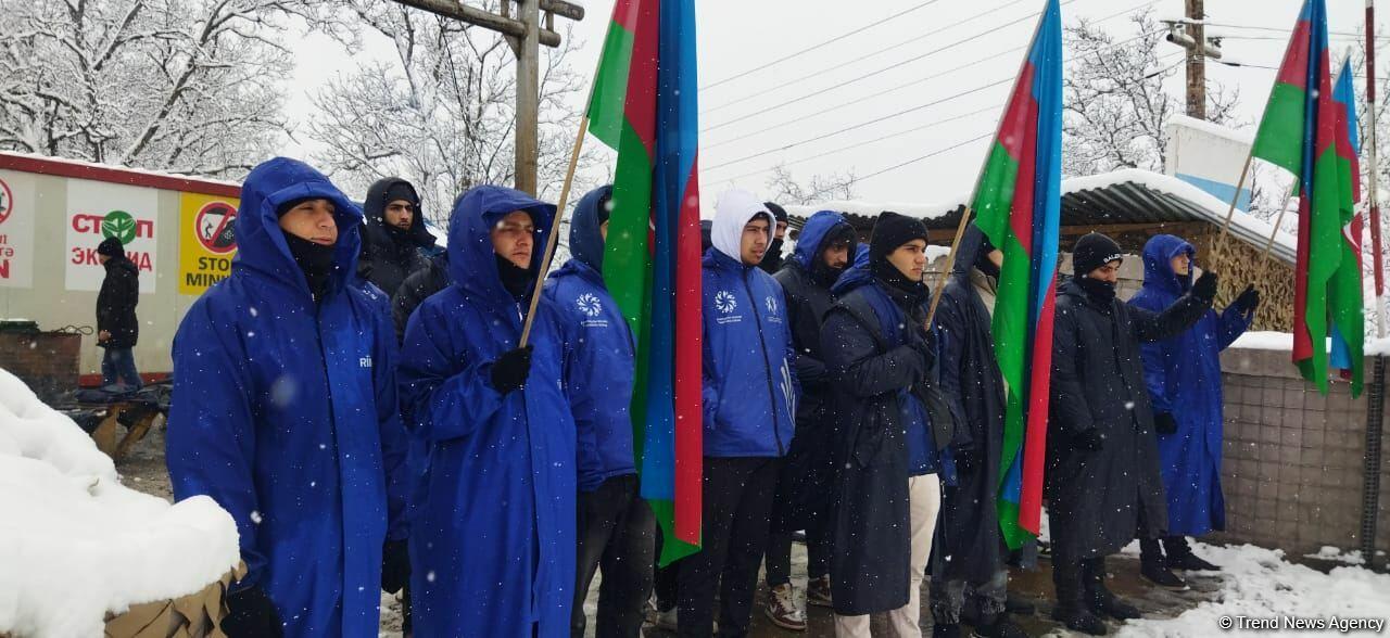 Акция протеста на дороге Лачин-Ханкенди продолжается 111-й день