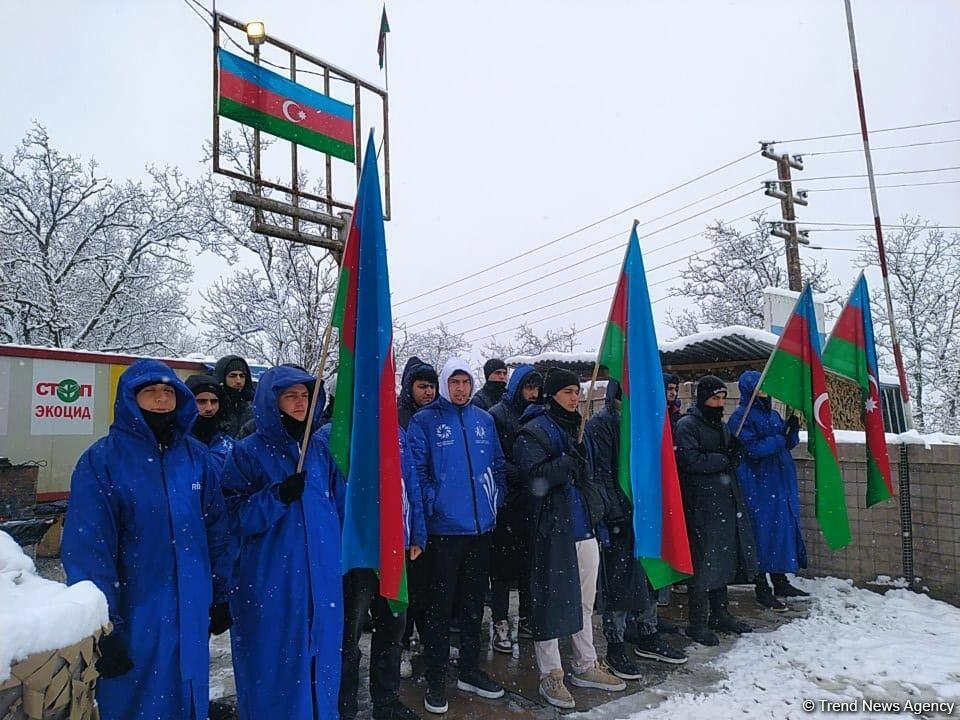 Акция протеста на дороге Лачин-Ханкенди продолжается 111-й день