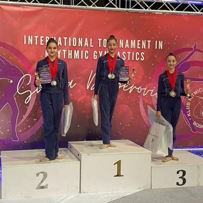 Azərbaycan gimnastları Sarayevoda beynəlxalq turnirdə 13 medal qazanıblar