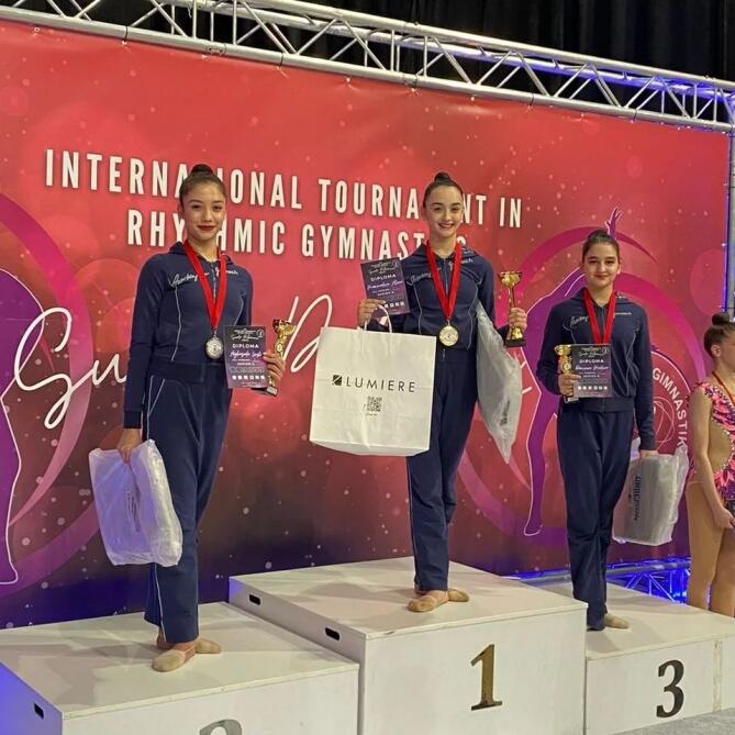 Azərbaycan gimnastları Sarayevoda beynəlxalq turnirdə 13 medal qazanıblar