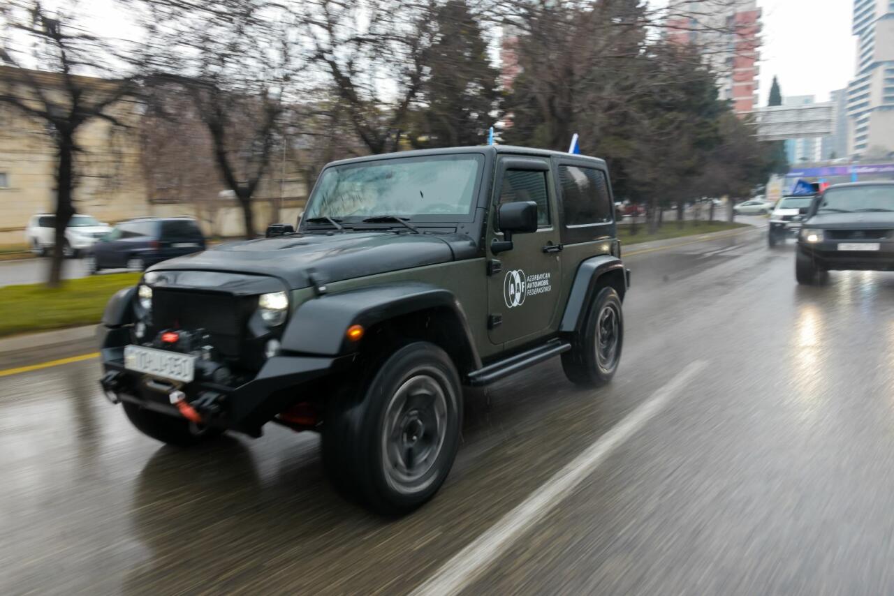 Автомобильная федерация Азербайджана организовала пробег внедорожников