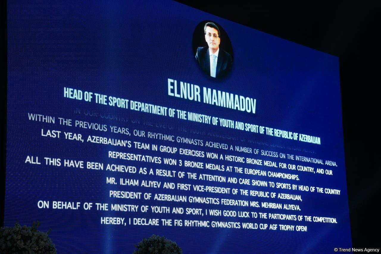 В Баку состоялось открытие Кубка мира FIG по художественной гимнастике