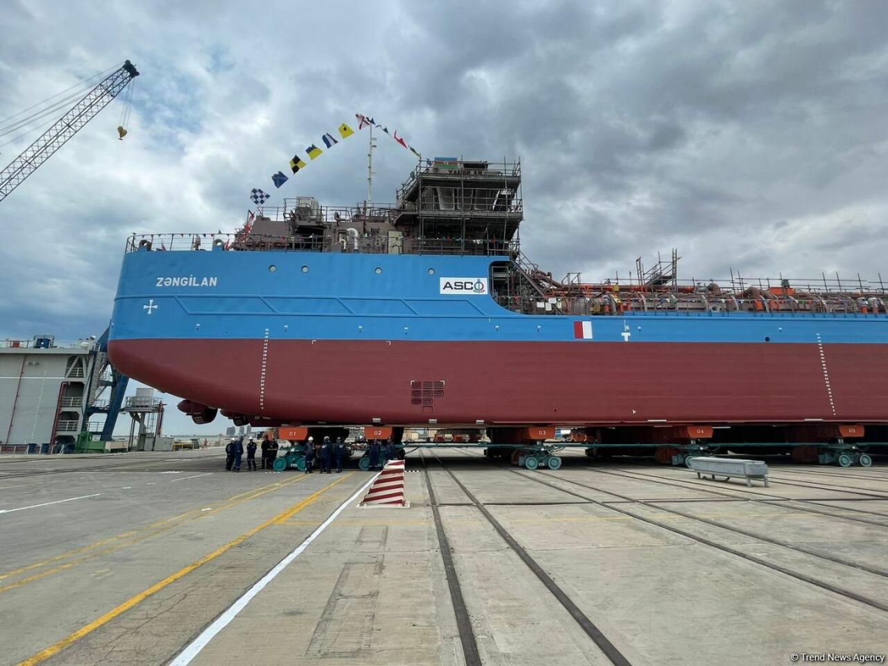 Азербайджан укрепил морскую промышленность, спустив на воду танкер "Зангилан"