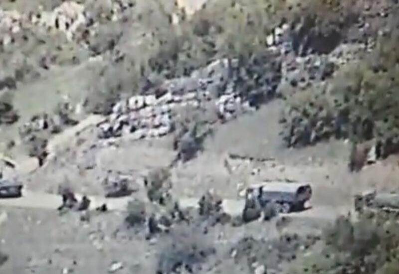 Rusiya sülhməramlılarının müşayiəti altında ermənilərin qanunsuz daşımaları davam edir
