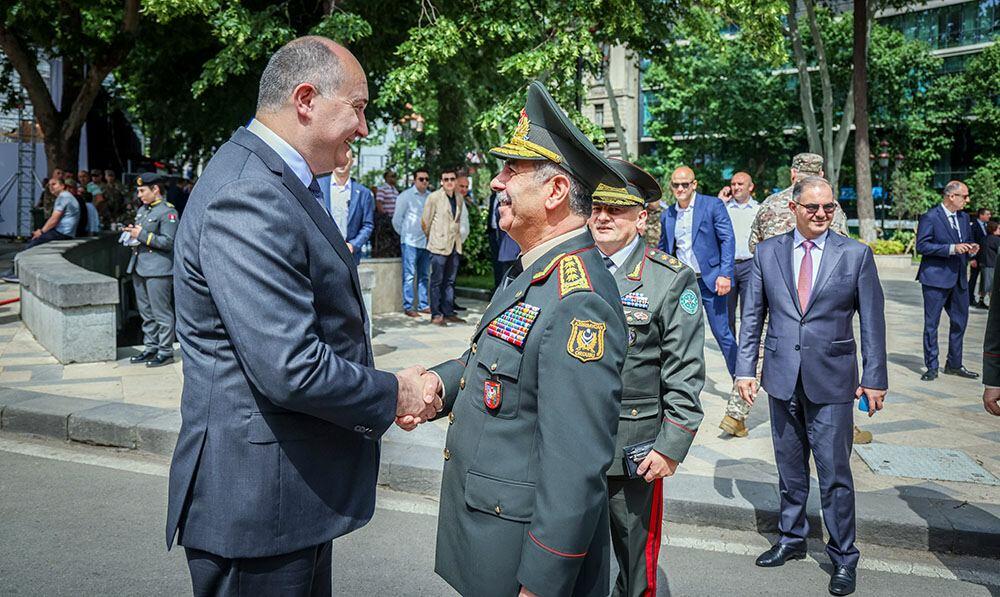Закир Гасанов принял участие в военном параде в Грузии