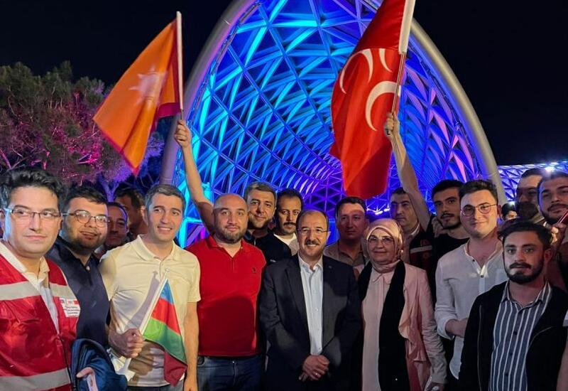В Азербайджане отмечается победа Реджепа Тайипа Эрдогана на президентских выборах в Турции