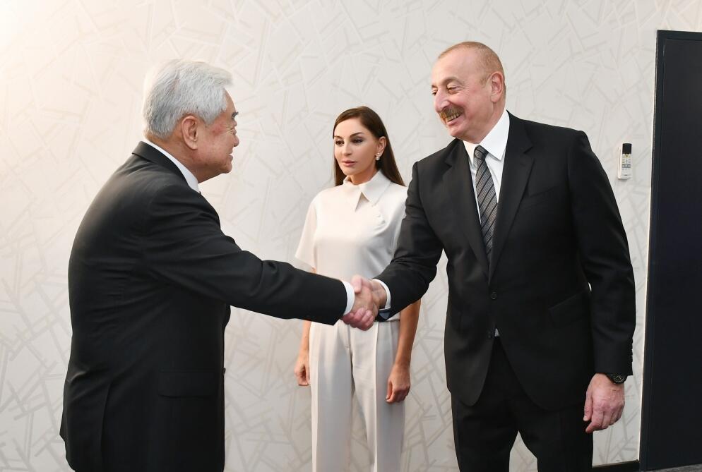 Президент Ильхам Алиев и Первая леди Мехрибан Алиева приняли участие в церемонии открытия 26-го чемпионата мира по таэквондо в Баку