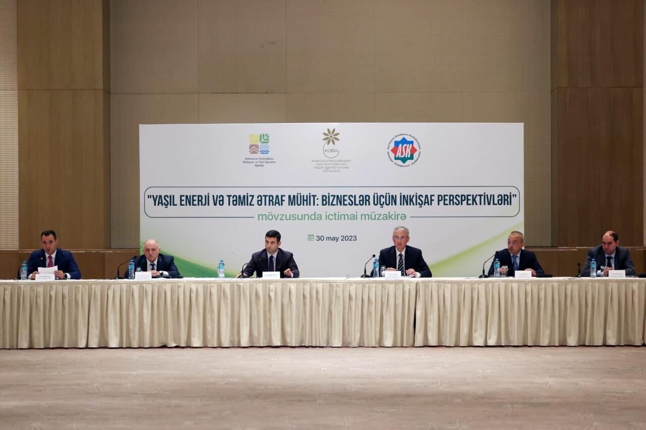 “Yaşıl enerji” və təmiz ətraf mühit mövzusunda ictimai müzakirə təşkil olunub