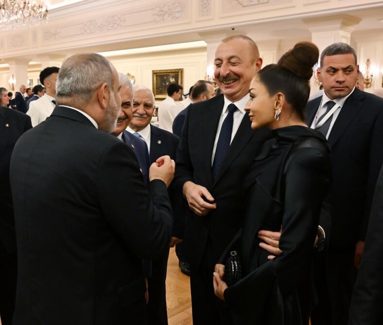 Президент Ильхам Алиев и Первая леди Мехрибан Алиева приняли участие в ужине от имени Реджепа Тайипа Эрдогана в Анкаре