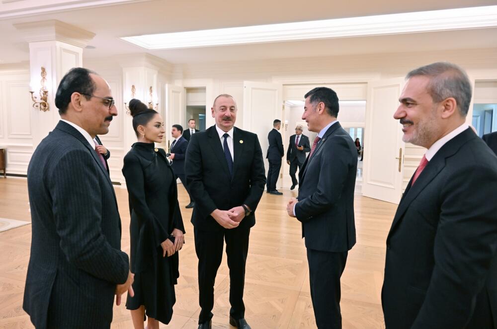 Президент Ильхам Алиев и Первая леди Мехрибан Алиева приняли участие в ужине от имени Реджепа Тайипа Эрдогана в Анкаре