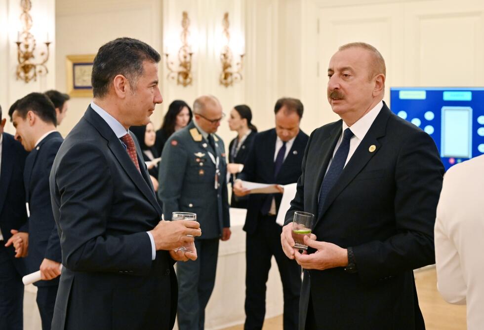 Президент Ильхам Алиев и Первая леди Мехрибан Алиева приняли участие в ужине от имени Реджепа Тайипа Эрдогана в Анкаре
