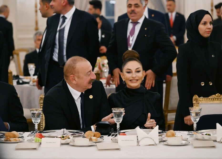 Президент Ильхам Алиев и Первая леди Мехрибан Алиева приняли участие в ужине от имени Реджепа Тайипа Эрдогана в Анкаре