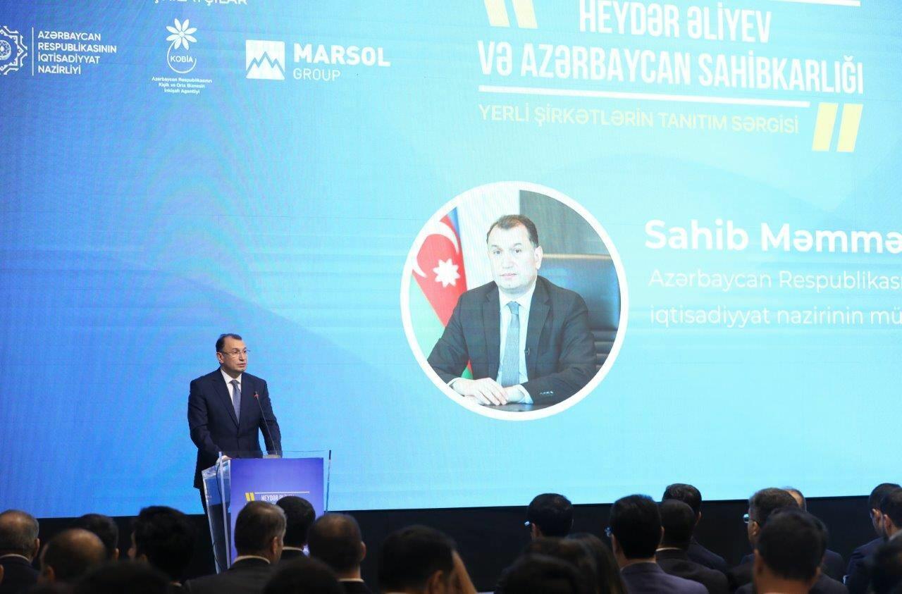 “Heydər Əliyev və Azərbaycan sahibkarlığı” mövzusunda yerli şirkətlərin sərgisi öz işinə başlayıb