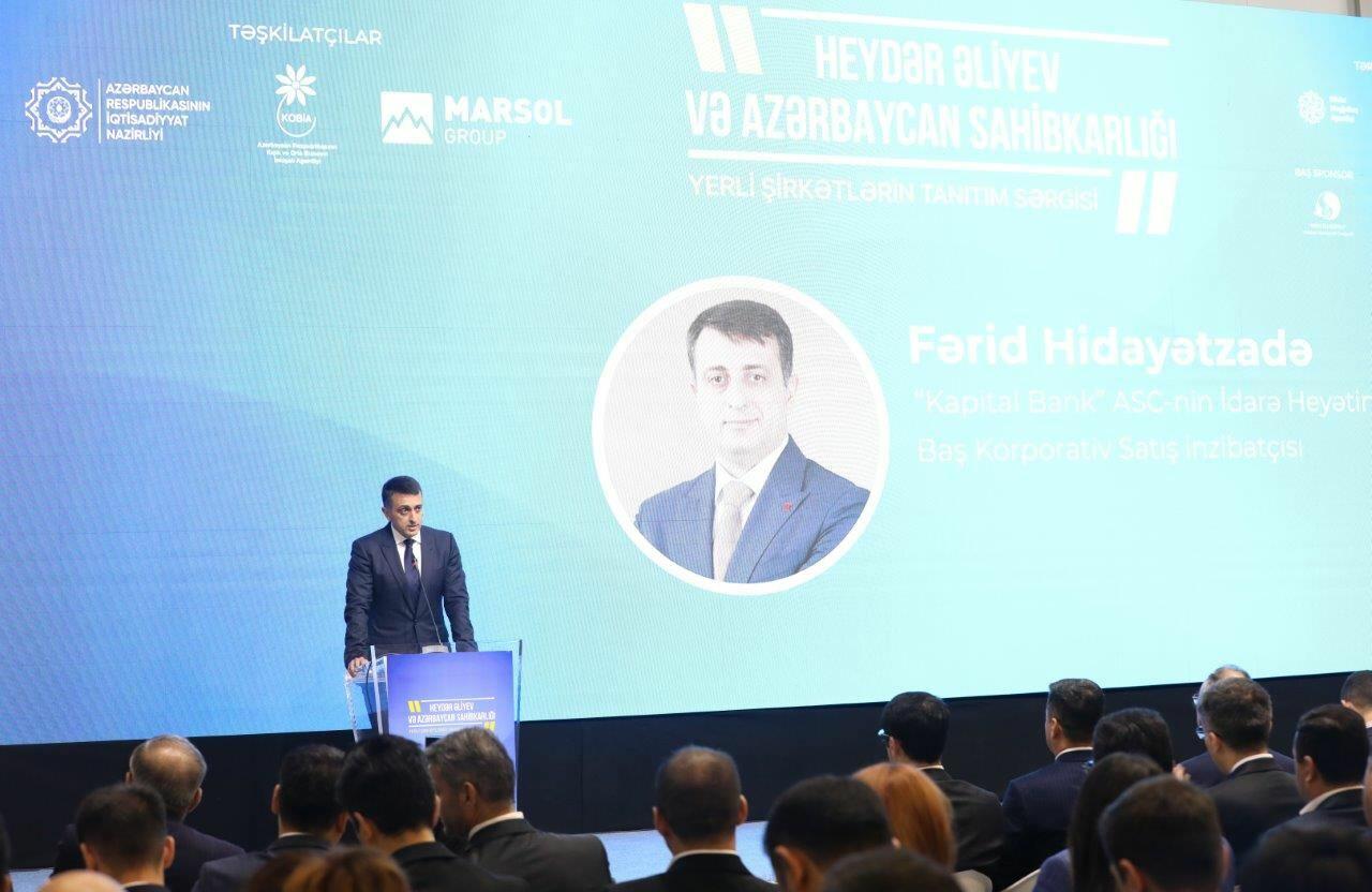 “Heydər Əliyev və Azərbaycan sahibkarlığı” mövzusunda yerli şirkətlərin sərgisi öz işinə başlayıb
