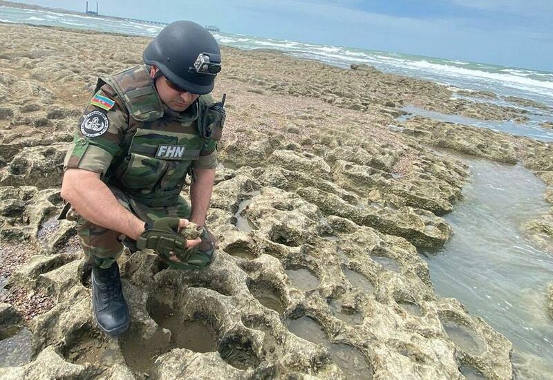 Bakıda dəniz sahilində təhlükəli tapıntı