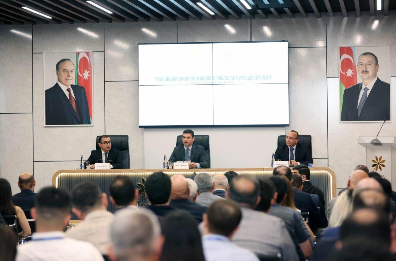 Dağ-mədən sahəsində mövcud imkanlar və perspektivlər mövzusunda biznes forum keçirilib