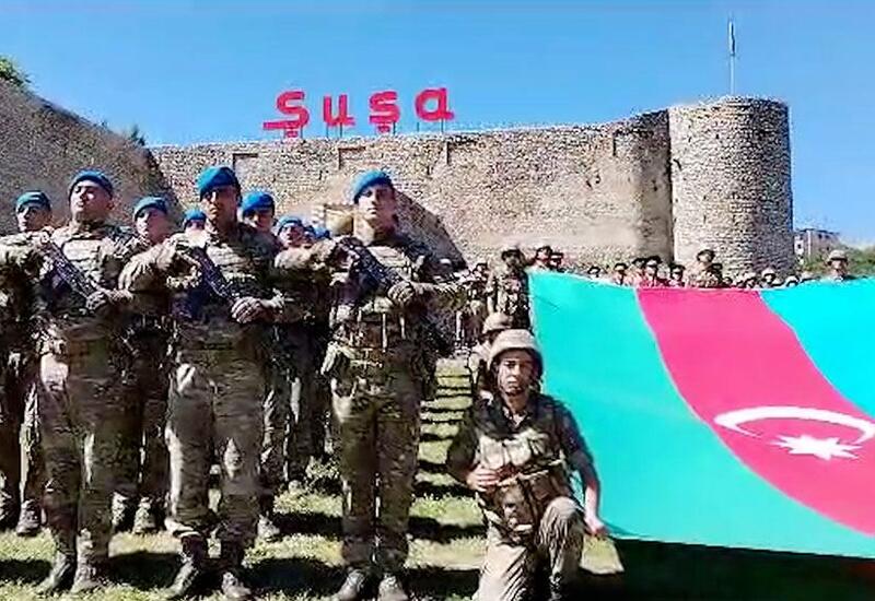 В День Вооруженных Сил прошли марши военнослужащих