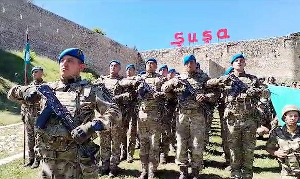 В День Вооруженных Сил прошли марши военнослужащих