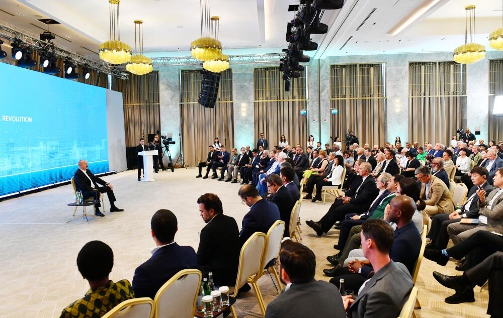 Президент Ильхам Алиев выступил на Шушинском Глобальном медиафоруме