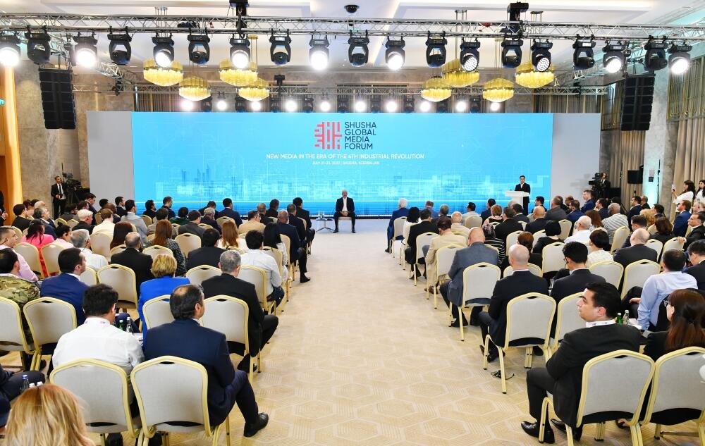 Президент Ильхам Алиев выступил на Шушинском Глобальном медиафоруме