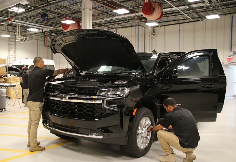 Так выглядит пуленепробиваемый внедорожник Chevrolet Suburban
