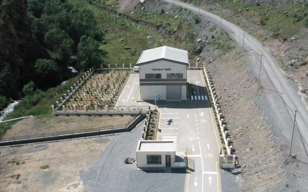 Президент Ильхам Алиев принял участие в открытии малых гидроэлектростанций "Чираг-1" и "Чираг-2"