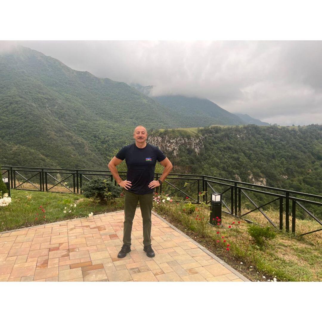 Первый вице-президент Мехрибан Алиева поделилась кадрами из поездки с Президентом Ильхамом Алиевым в Кяльбаджарский и Лачинский районы