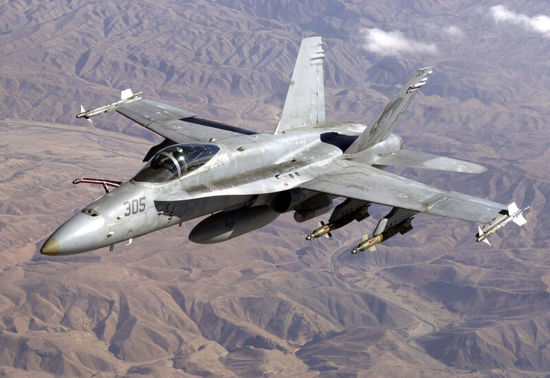 В США разбился истребитель F-18