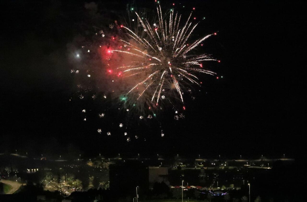 Состоялся грандиозный салют по случаю Дня города в Лачине