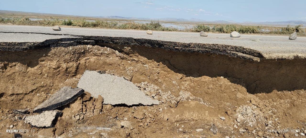 Селевые потоки вывели из строя участок дороги еще в одном районе