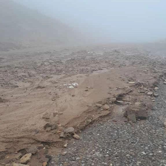 Селевые потоки вывели из строя участок дороги в Ярдымлинском районе