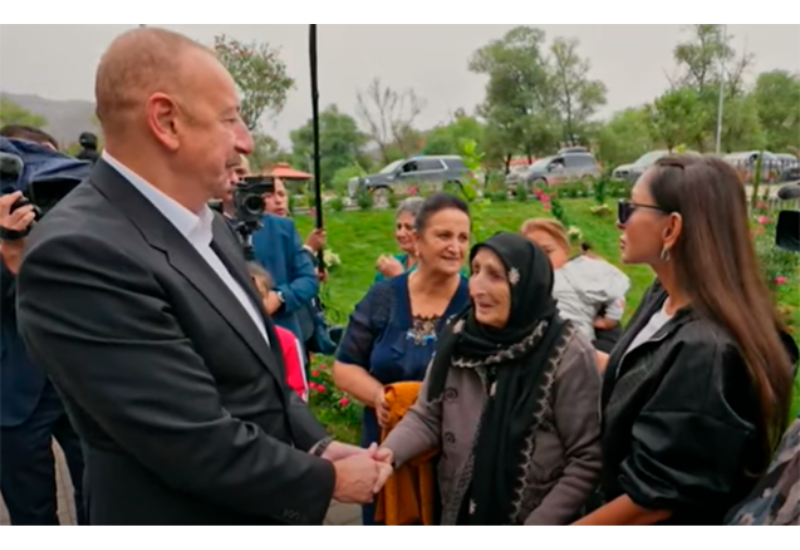 Laçında yaşlı qadın Prezident İlham Əliyevdən bunu xahiş etdi