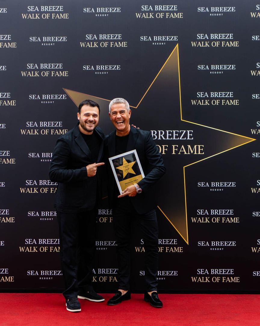 На Sea Breeze Walk of Fame состоялась церемония закладки звезды всемирно известного Alessandro Safina