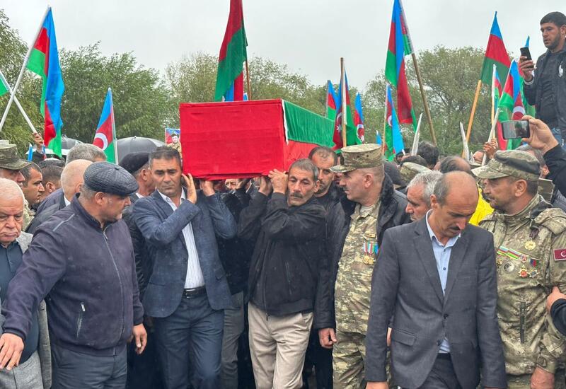 Останки шехида, пропавшего без вести во время Первой Карабахской войны, похоронены в Физули